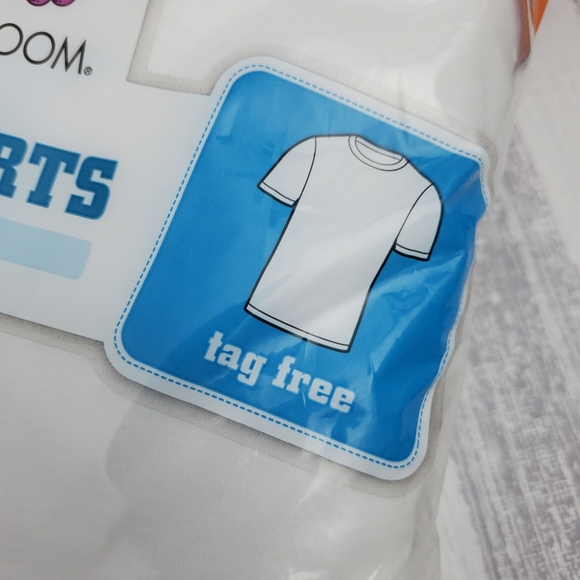 Fruit of The Loom 8 Pack Boy Cotton Crew Neck White T-shirts - Picture 3 of 4